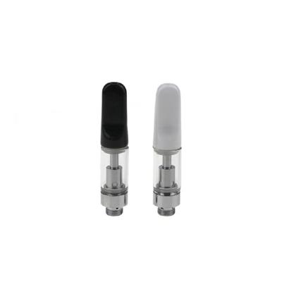 China Black Ceramic Mouthpiece C-cell Vape Pen Cartridges 0.5ML 1.0ML Atomizer with Ceramic Pillar and Base Vape for sale