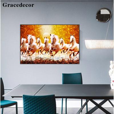 China Current original modern prints of horses paintings and wall arts for sale