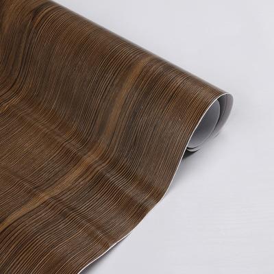 China Modern Wood Grain Design PVC Vinyl Wallpaper Water Proof Self Adhesive Wallpaper For Home Decoration for sale