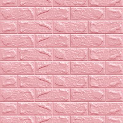 China Waterproof+ECO-Friendly PE foam 3d decoration wall in high quality wallpaper/wall covering 3d brick wall sticker for sale