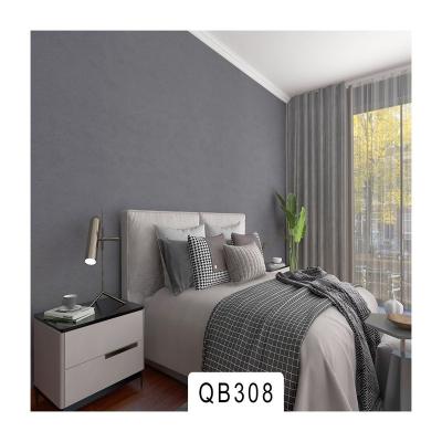 China Modern embossed waterproof solid color vinyl bedroom PVC wallpaper home design wallpaper china supplier embossed wallpaper manufacturer for sale