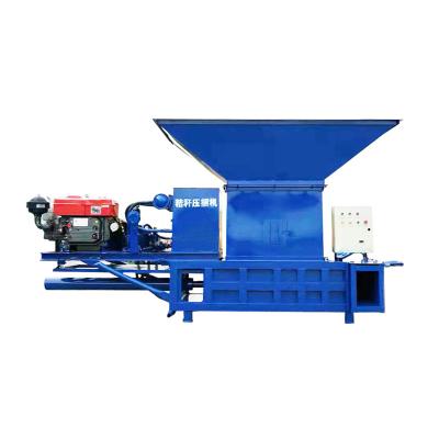 China New Diesel Engine Corn Hay Rice Wheat Straw Grass Hydraulic Bale Silage Baler Baling Baling Machine for sale