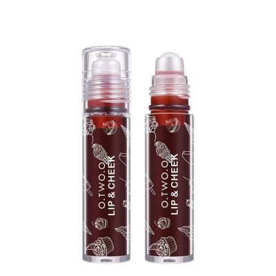 China Roll-on Sheath Lip Gloss Tubes Waterproof Promotional Liquid Blush Lip And Cheek Dual Use Liquid Lipstick for sale