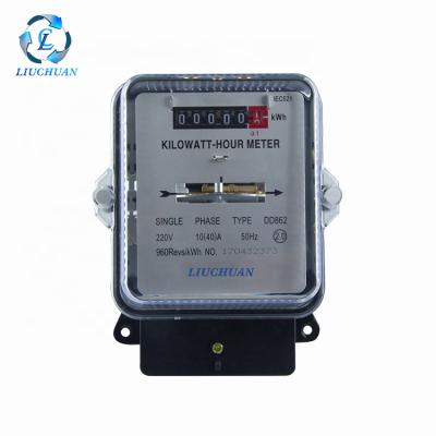 China Transparent And Anti-UV Type Induction PC Single Phase Watt Hour Meter Relay for sale