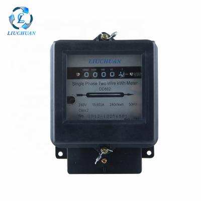 China ABS Engineering Plastics Molded Overall Individual Wire 1phase 2 Flat Electrical Meters for sale