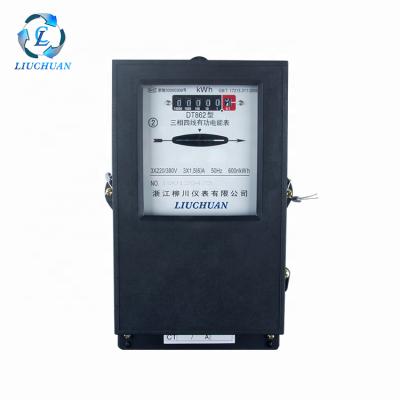 China ABS Engineering Plastics Molded Global Three Phase Electric Electromechanical Kwh Meter dt862 for sale