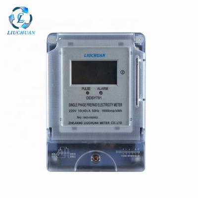 China IC CARD Prepayment Digital Smart Electric Power Meter With LCD Display DDSY791 for sale