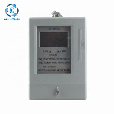 China Digital Electric KWH Prepayment Energy Meter Single Phase With DDSY791 PCB for sale