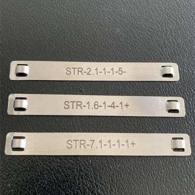 China Bundling Cables Stainless Steel Cable Tie Name Tag Marker Strips In Wire Accessories for sale