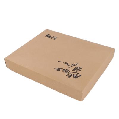 China Disposable Food Grade Paper Pizza Box Custom Disposable Paper Food Box for sale