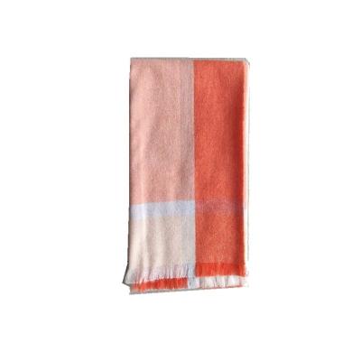 China Soft Soft Feeling Elegent Printed Checked Weave Cashmere Shawl for sale