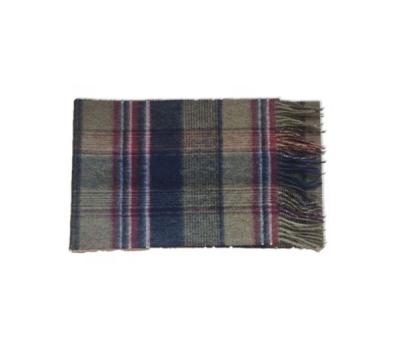 China Unisex Mens Womens Long Winter Checked 100% Pure Wool Scarf for sale