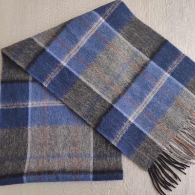 China 2020 Mid Winter Inner Mongolia Plaid Wool Wholesale Scarf for sale