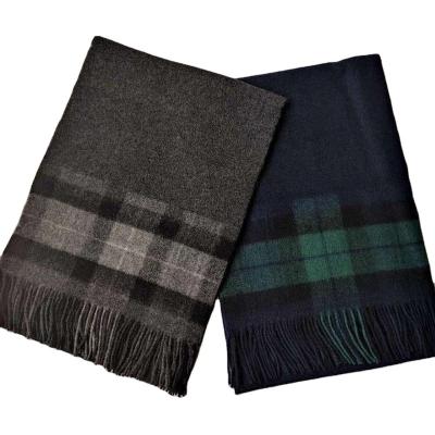 China Daily Life Warm Winter Pure Mens Wool Scarf for sale