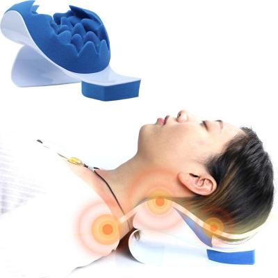 China Therapy Neck and Shoulder Cervical Relaxer Traction Device for Pain Relief Spine Pillow Neck Stretcher Massage Cervical Pillow for sale