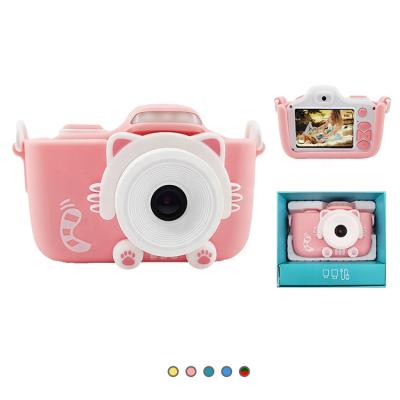 China 2021 New High Quality Intelligent Dual Lens Selfie Toys Mini Photo Digital Hd Camera Selfie Toys Waterproof Recording Kids Function New 2021 For Kids Camera for sale