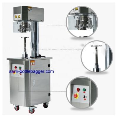 China Electric Plastic Food Bottle Cup Sealer Semi Automatic Cans Sealing Machine for sale