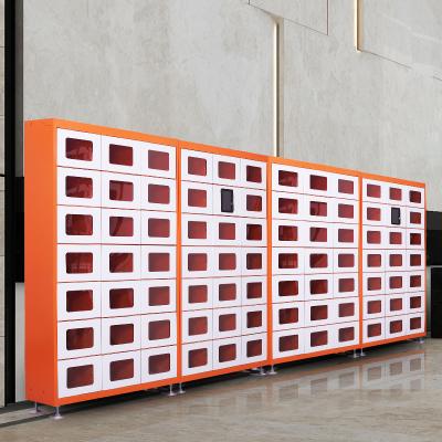 China 0.8-1.2mm Galvanized Sheet New Design Parcel Delivery Locker Intelligent Pickup Heating Share Storage Delivery Food Locker for sale