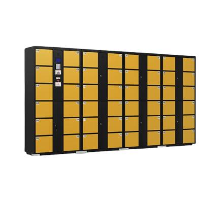 China 0.8-1.2mm Galvanized Sheet Digital Barcode Parcel Locker With Screen Delivery Locker for sale