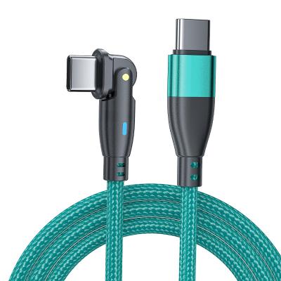 China Mobile Phone  laptop computer New Braid 180 degree USB C to Type C 60W PD Cable For Macbook Pro 3A PD USB 3.1 charger  USB-C Cable charging for laptop phone for sale