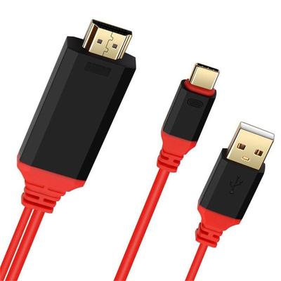 China COMPUTER Type C To HDMI Av Tv Cable Adapter For Samsung Note 10/ 9 /8/ S10 /S9 /S8 Plus Portable Type C To HDMI Cable Adapter for sale