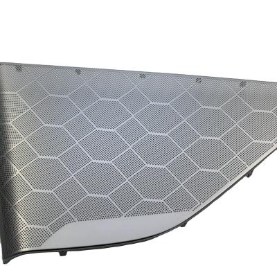 China Automotive Interior Decoration Aluminum Alloy Surface Treatment Mesh Metal Stamping Etching Aluminum Alloy Car Vehicle Noise Anode for sale