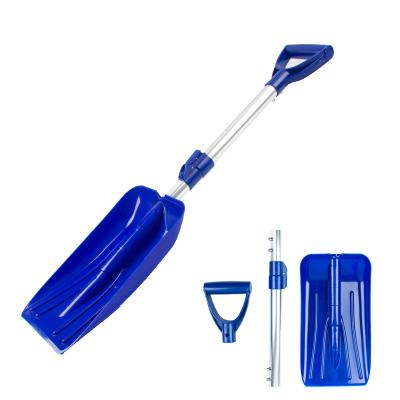 China Portable Adjustable Detachable Snow Plow Tool Handle Snow Shovel Snow Plow for Driveway Car Snow Cleaning for sale