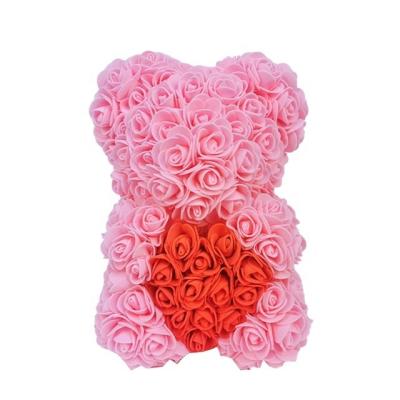 China 2021 Ammy Teddy Bear Rose Bear Artificial Foam Teddy Good Quality Rose Valentine Gift for sale