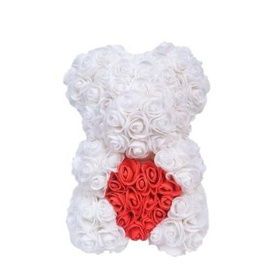 China Good Quality Ammy Valentine's Day Send Girlfriend Artificial Foam Rose Bear For Gifts Flower Bear With Gift Box for sale