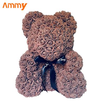 China Good Quality Ammy Rose Teddy Bear Flower Artificial Rose Bear for Mother's Day for sale