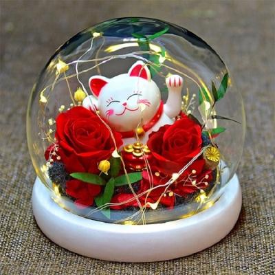 China Weddings Ammy Lucky Preserved Rose Office Home Decoration Preserved Decoration Flowers Opening Housewarming Gift for sale