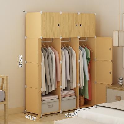 China Custom DIY Foldable Cube Plastic Dresser Storage Cube Plastic Bedroom Wardrobes Adult Cabinet for sale