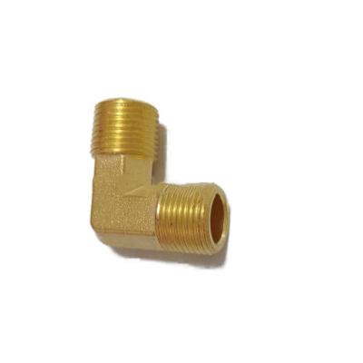 China Oil Gas Water Industrial Kunyuan Brass Male Tee Fitting Male Forged Brass Tee Shaped Tee Pipe Tube Fittings Connector for sale