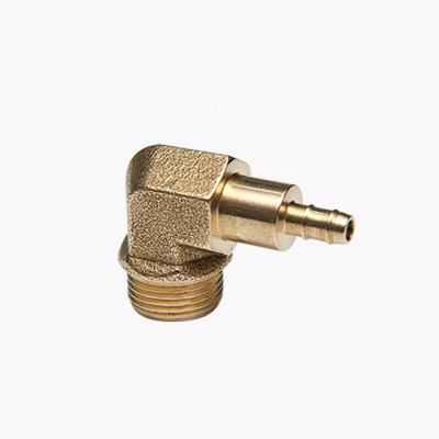 China Oil Gas Water Kunyuan Industrial High Quality Connector OEM Brass Male Forged Hose Pipe Tube Copper Fittings Male Tee Brass L Shaped Connector tee for sale