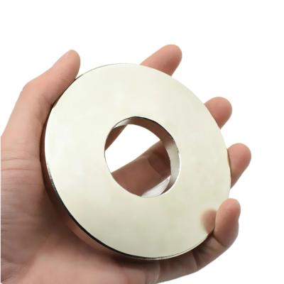 China Industrial magnet 75mm 200mm neodymium ring magnets,n52 neodymium ring hole 20mm 20mm magnet60x20 small ndfeb magnetic speaker permanent magnet for sale