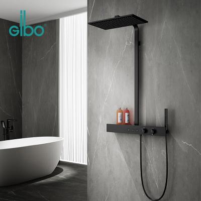 China With Modern Smart Slide Bar Rainfall Bathroom Shower Faucet Set for sale