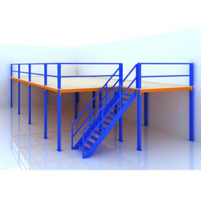 China Corrosion Protection Warehouse Rack Supported Mezzanine Floor System Multilevel Shelving Steel Platform With CE ISO9001 for sale