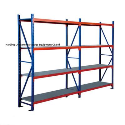 China Corrosion protection storage shelving garage 4 layer long span rack system shelving medium duty longspan shelving for sale