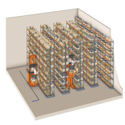 China Corrosion Protection Logistics Warehouse Increase Space Utilization Storage Racks Very Narrow Aisle Pallet Rack / VNA Racking System for sale