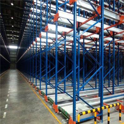 China Corrosion Protection Customs Warehouse Storage Shelf Gravity Cardboard Flow Rack Roller Racking System for sale