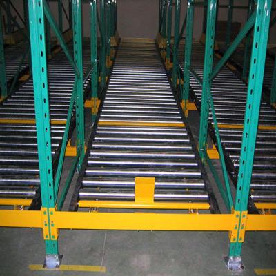 China Customized Corrosion Protection High Density Gravity Flow Storage Cardboard Racking Systems Or Pallet Flow Rack Systems for sale