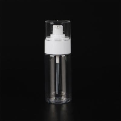 China BEAUTY PACKAGING High Quantity 80ml PET Clear Plastic Lotion Treatment Pump Bottle With Pump Cap For Cosmetic Skin Care Cream for sale