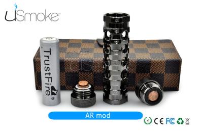 China 304 Stainless Steel Black AR Mod Mechanical Mod E Cig , Top Quality AR Mod Clone for sale