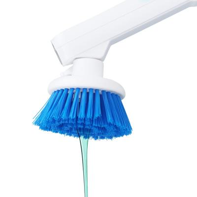 China 2021 Sustainable New Kitchen Dish Wash Nordic Wash Brush With Liquid With Dispenser for sale