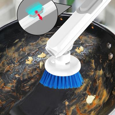 China Viable Floor Brush Kitchen Dish Bottle Pot Vegetable Brush Wash Pot Pan Cleaning Brush With Handle for sale