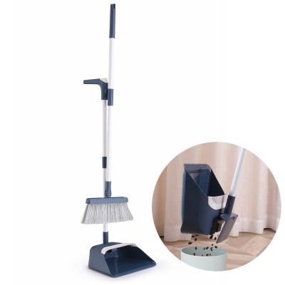 China Trash can be removed from behind of China magic professional manufacture manufacturers dustpan mop floor cleaner broom and custom dustpan set for sale