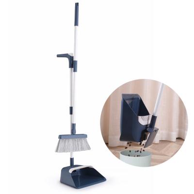 China 2021 Wholesale Dustpan 2021 Wholesale Broom and Dustpan Place Dustpan Magic Quick Set Plastic Broom and Dustpan Set with Tooth Cleaning Broom for sale