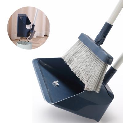 China The trash can be removed from behind Hot Selling Mini Broom And Dustpan For New Color Indoor Floor Sweeping Brooms Dustpan Brush Hand Push Sweeper for sale