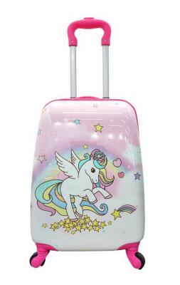 China Customizable Childrens Rolling Suitcase Childrens Carry On Luggage With Iron Trolley for sale