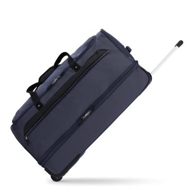 China Double Layered Rolling Trolley Duffel Bag  20-25kgs Load With Seperate Storage Cubes for sale